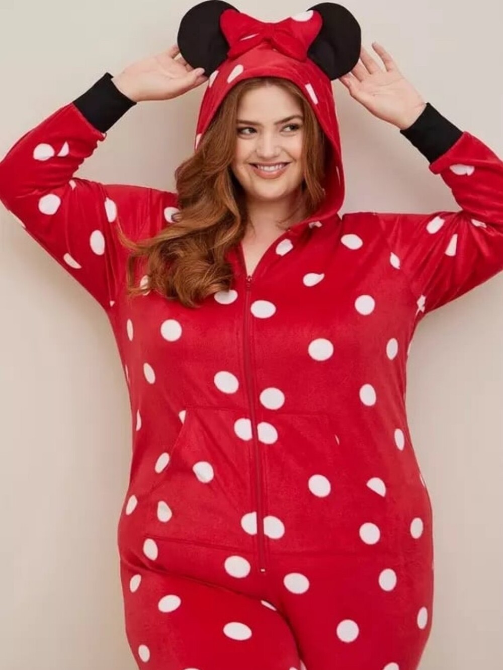 Torrid Disney Minnie Mouse Onesie Pajama PJ Sleep Lounge Halloween Costume 5X 6X
